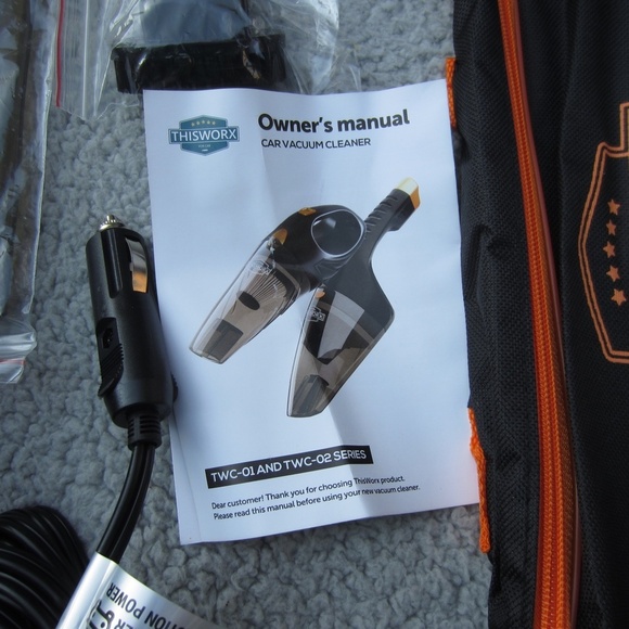 THISWORX TWC-01 106W 12V Handheld Bagless Portable‎ Vacuum Cleaner - Black - Picture 10 of 16